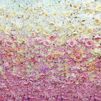 5.4 M x 2.4 M, Flori de Nunta de Perete schimbare treptată roz de flori decor nunta cu Fedex