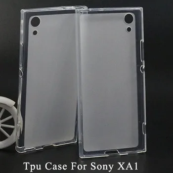 Capac de silicon Pentru Sony Xperia Xa1 caz de Lux Tpu Caz Transparent Moale pentru Sony Xperia Xa1 Dual 5.0 Inch Protecție Telefon Genti
