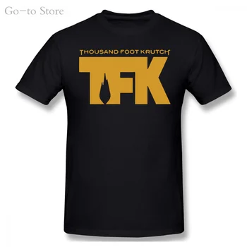 Thousand Foot Krutch TFK Trupa de Rock Logo Barbati Negru T-Shirt de Imprimare Tee Barbati Haine cu Maneci Scurte T Shirt
