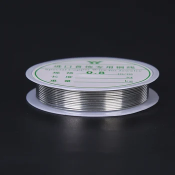 1 BUC de Aur de Culoare Argintie din Aliaj de Cablu ștrasuri din Mărgele de Sârmă DIY Meșteșug a Face Bijuterii Cablu