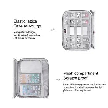 Travel Bag Cablul Electronice Organizator Universal Gadget Geanta Organizator Geantă Pentru Macbook air/pro USB Încărcător Căști