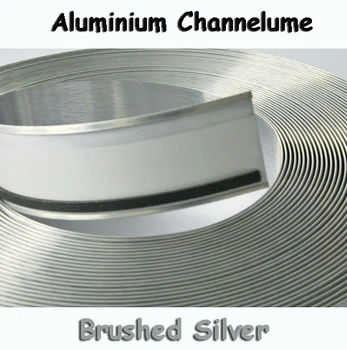 110mm Periat Argint Channelume Condus Semneze Scrisori de Aluminiu Canal Scrisoare Semne Ornamentul 3D Luminoase, Litere Materiale