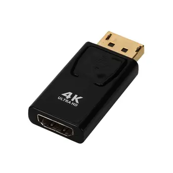 Adaptor Convertor Nu Flicker PBS Shell Negru DP sex Masculin La Feminin Portabil Acasă 4K X 2K High Speed HD Durabil Display Port