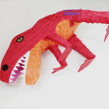 Tyrannosaurus Rex Pinata Dinozaur Roșu Petrecere Decoratiuni Bomboane Recipient Agățat Bate Elemente De Recuzită De Evenimente Aniversare Joc Decor