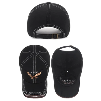 Unisex Broderie Sport În Aer Liber Capace Curbat Parasolar Simplu Șapcă De Baseball Hat Solid De Culoare Moda Reglabil Capace