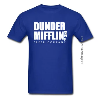 Biroul din Bumbac O de Gât pentru Bărbați Tricou Dunder Mifflin Inc Companie de Hârtie Wernham Hogg TV Show Michael Spațiu T-Shirt