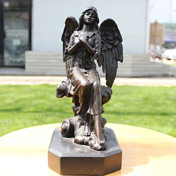 Angel binecuvânteze sculptura din bronz meserii, cum ar fi Mobilier Acasă cadouri de afaceri de cupru