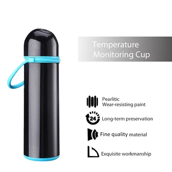 304 Din Oțel Inoxidabil Vid Termose Cupa Smart Display-Ul Temperaturii De Simplu Termic Inteligent Sticla De Apa