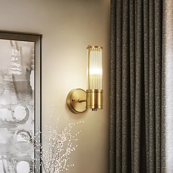 Cristal Moderne Dormitor Lumini De Perete Barthroom Decor Design Creativ Lampă De Perete Pentru Lux Cupru Led-Uri De Interior, Corpuri De Iluminat