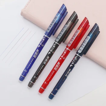 1+10buc/Set 0,5 mm Erasable Pen Refill Rod Albastru/Negru de Cerneală Magic Erasable Stilou Gel pentru Biroul Școlii Scris de Aprovizionare StationeryTools