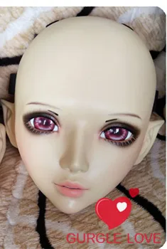 (GL078) Fata Dulce Rășină Jumătate de Cap BJD Kigurumi Masca Cu Ochii Cosplay Anime Rol Lolita Masca Crossdress Papusa