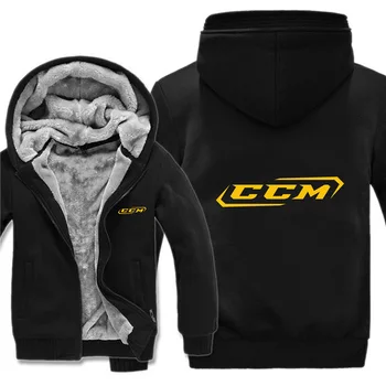 NOUL CCM Logo-ul Hanorace Barbati Strat de Moda Pulover de Lână Căptușeală Jacheta pentru CCM Jachete Hanorac de Iarna se Ingroase Cald Lână de bumbac Zip