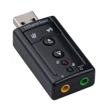 1buc Externe Mini USB 2.0 3D Virtual 480Mbps 7.1 Canale Audio placa de Sunet Adaptor pentru PC Desktop Notebook