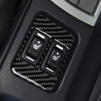 Fibra de Carbon de Încălzire a Scaunelor Butonul Auto Stickere Auto AccessoriesTrim Capacul se Potrivesc pentru Subaru BRZ, Toyota 86 2013-2019