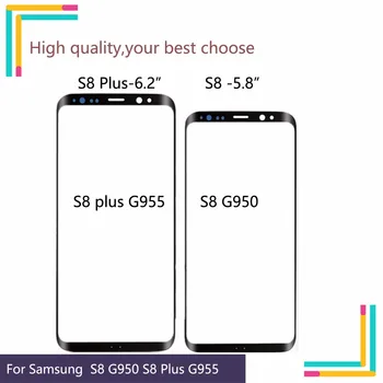 TouchScreen Pentru Samsung Galaxy S8 G950 G950F G950U G950W S8+ S8 plus G955F G955 Atingeți Ecranul de pe Panoul Frontal Lentile de Sticlă Exterior NU LCD