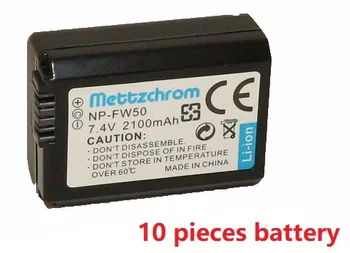 Mettzchrom 10buc 2100mah NP-FW50 NP-FW50 Acumulator pentru Sony NEX-7 NEX-5R NEX-F3, NEX-3D Alpha a5000 Alpha a6000 7 a7II