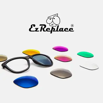 EZReplace Polarizat Lentile de Înlocuire pentru Oakley Flak 2.0 ochelari de Soare - BlackPPlus-SapphireP