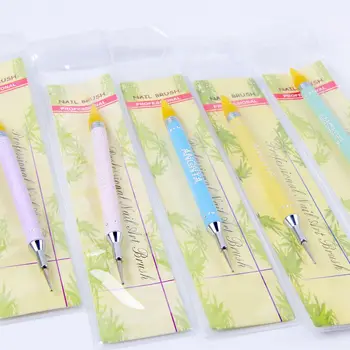 ANGNYA 10buc de Lux de Unghii Bijuterii de Unghii, Creioane colorate, Pix Lipicios Foraj Stilou Nail Lipi Stick Creion Gaura Punctul de Instrumente de Foraj