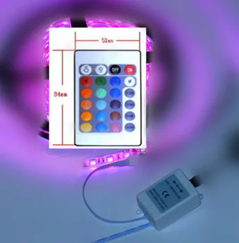 RGB IR Infraroșu 24 cheie Colorate benzi cu Led-uri Controler Rgb lumina Moale bara de control de la distanță Controler RGB Tonere modulator de Lumină