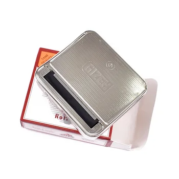 Portabil semi-automată filtru de țigară 70mm caz de țigară țigară de metal filtru de țigară de tutun recipient accesorii