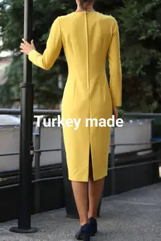 Femeile poarta rochia de înaltă calitate turc a Făcut Vipart Платье