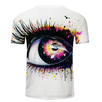 Galaxy Ochi de Pixie rece Arta 3D T shirt Barbati T-shirt-uri Amuzante Tricouri Imprimate Camisetas Hombre Maneci Scurte TOPURI Teuri ZOOTOP URS