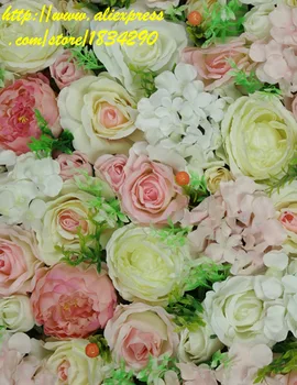 Mixcolor 10buc/mulțime de mătase Artificială a crescut hortensie bujor perete floare de nunta de fundal de flori decor runner nunta TONGFENG