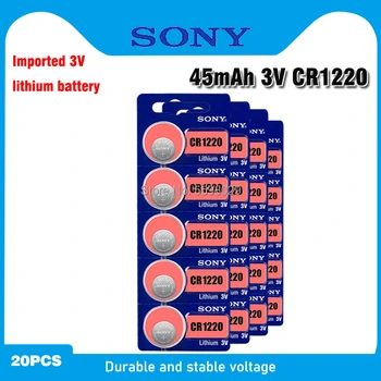 20buc Sony CR1220 Original, Baterie Buton cr 1220 ECR1220 GPCR1220 Pentru a Viziona Cheie de Masina de control de la Distanță 3v Baterie cu Litiu
