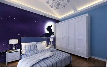 Foto personalizat cameră 3d tapet Non-țesute murală Fantezie Cerul de Noapte Pegasus pictura picturi murale 3d wallpaper 3d pentru pereti