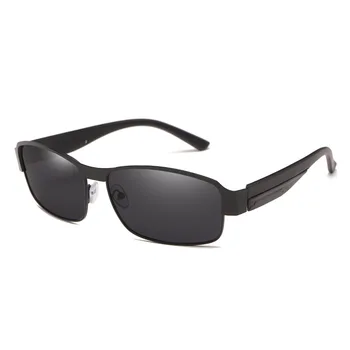 Bărbați Ochelari Polarizati Dreptunghi de Metal Cadru ochelari de Soare de Brand Designer de Conducere Ochelari de Nuante Pentru Femei Negru Lentile Oglindă MM117