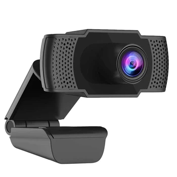 MOOL C40 Webcam cu Microfon, 1080P HD Webcam USB Plug and Play Calculator Camera pentru Laptop Desktop apeluri Video
