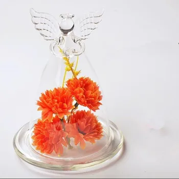 2 buc/pachet Înger de Sus Cupolă de Sticlă Vaza de Sticlă Creative Înger Capac de Moda Cupolă de Sticlă Decorative Acasă Frumos Cadou de Promovare