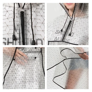 MEHONESTLY 2019 pentru adulti noi de moda din plastic rezistent la apa EVA femei haina de ploaie pelerina cu gluga pentru Fete doamnelor Drumeții, Ciclism Poncho