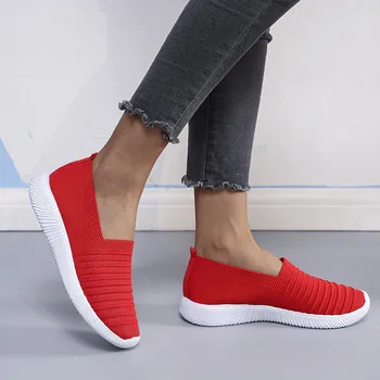 Moda casual, Plasă Casual Slip-On pantofi Sport pentru femei 2020 platforma casual Circuland Respirabil pantofi pentru femei doamnelor#g30