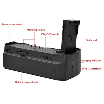 HM SLR aparat de Fotografiat Baterie se Ocupe de Caz Potrivit pentru Blackmagic Pocket BMPCC a 2-a Generație 4K, 6K Baterie Caz