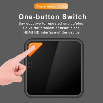 QH800 HDMI Două-In-One-Out Smart Două-Mod de Comutare a Oferi Pierderi de Transmisie a Semnalului Video Formate de Scule 2 În 1 iesire HDMI Switch