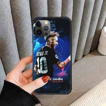 Vedeta de fotbal Neymar JR Soccer 10 Telefon Caz Acoperire Pentru Iphone 5 5S 6 6S PLUS 7 8 11 12 Mini X XR XS PRO SE 2020 MAX black Prim
