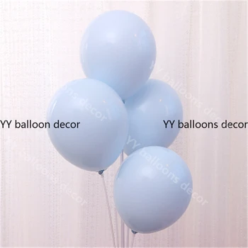 Copil De Dus Nou Balon Ghirlanda Arc Pastelate Global Albastru Deschis Alb Macaron Albastru Petrecere De Nunta Fondul Bandă De Perete Decor Baloane