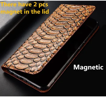 Afaceri Reale Piele Reale Magnetice Caz De Telefon Pentru Samsung Galaxy A50/Samsung Galaxy A40 Din Piele De Caz Slot De Card Titular De Capa