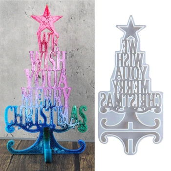 Ornamente Pentru Pomul De Craciun Rășină Epoxidică Mucegai Crăciun Fericit Decor Acasă Silicon Mucegai Tema De Craciun Feastival Meșteșugurilor De Artă