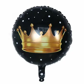 50pcs/lot 18inch Coroana de Aur Folie de Aluminiu Baloane cu Heliu Prinț Prințesă Copil de Dus 1-a zi de Naștere Petrecere a Burlacelor Decor