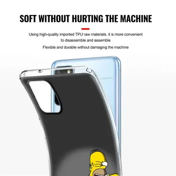 The Simpsons rezistent la Șocuri Airbag Caz de Telefon pentru Samsung Galaxy S10 S10e S20 Plus FE S8 S9 S10 Lite S20 Ultra 5G Cazuri husă Moale