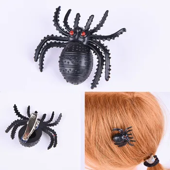Fata De Gothic Black Spider Clip De Păr Ochii Roșii Agrafe De Par Dificil De Articole Pentru Acoperirea Capului Decor Petrecere Mascarada Cosplay Accesoriu