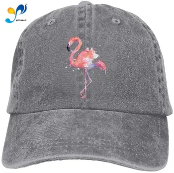 Denim Șapcă De Baseball Flamingo Roz Acuarelă Barbati Sepci Snapback Reglabila Tata Pălărie