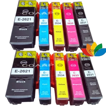 10X cerneala cartus Compatibil pentru Epson Premium XP-600 XP-605 XP-700 pentru 26XL T2621,T2631,T2632,T2633,T2634