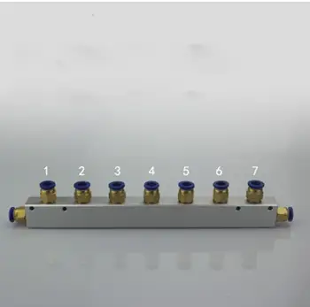 Un Kit de Push-Fit 8mm 7 Modalitate de Aer Pneumatic Bloc Colector Separator Cu Cuple