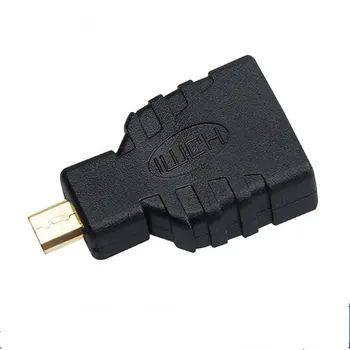 Micro-HDMI la HDMI Adaptor Placat cu Aur, 1080P Micro HDMI de sex Masculin La HDMI Standard Pentru Raspberry Pi 4 Model B model