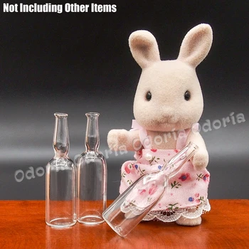 Odoria 1:12 Miniatură 3PCS Clar Sticlă Sticlă de Vin de casă de Păpuși, Accesorii pentru Bucătărie