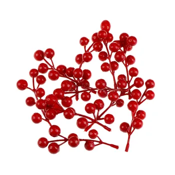 10buc Partid Decor Artificial Mini Boabe de Cires Floare Perla Stamen Nunta Bud Buchet Diy Fructe Ambarcațiuni Decor de Crăciun