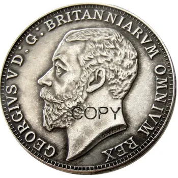 Marea Britanie Regatul Unit 1910 Coroana De Argint Placat Cu Copia Fisei